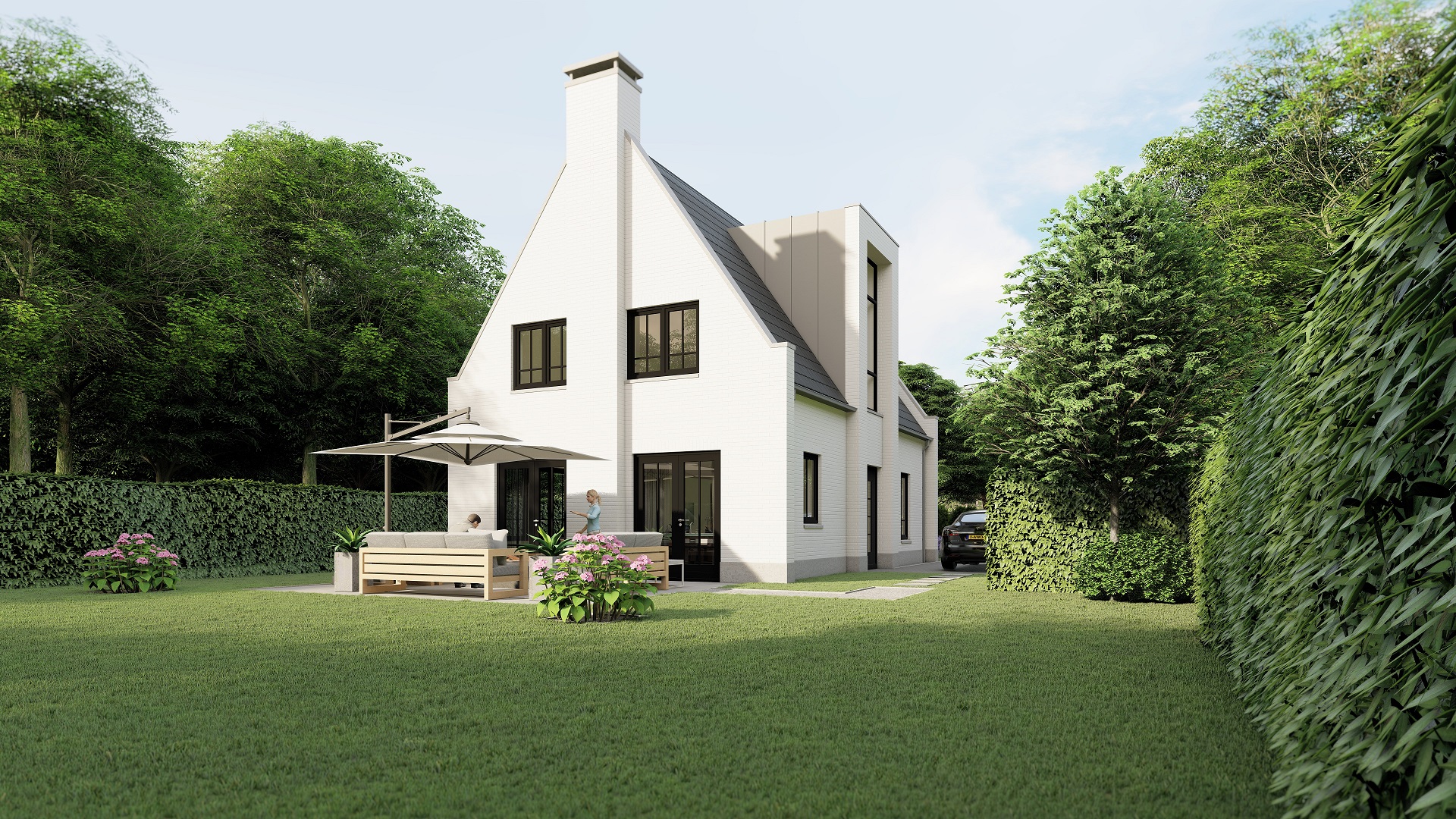 Foto: Huis bouwen  ndash  villatype Tandvlinder plattegrond begane grond   Architectuurwonen