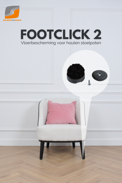Foto : Footclick 2 - Bescherm je vloer tegen schuivend meubilair