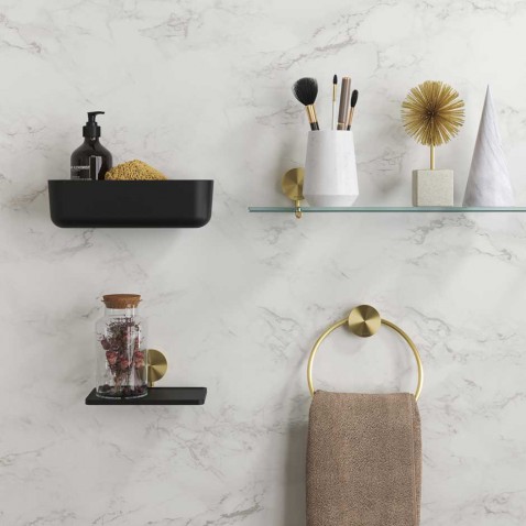 Foto : Geesa Opal accessoires – een minimalistisch sieraad voor je muur