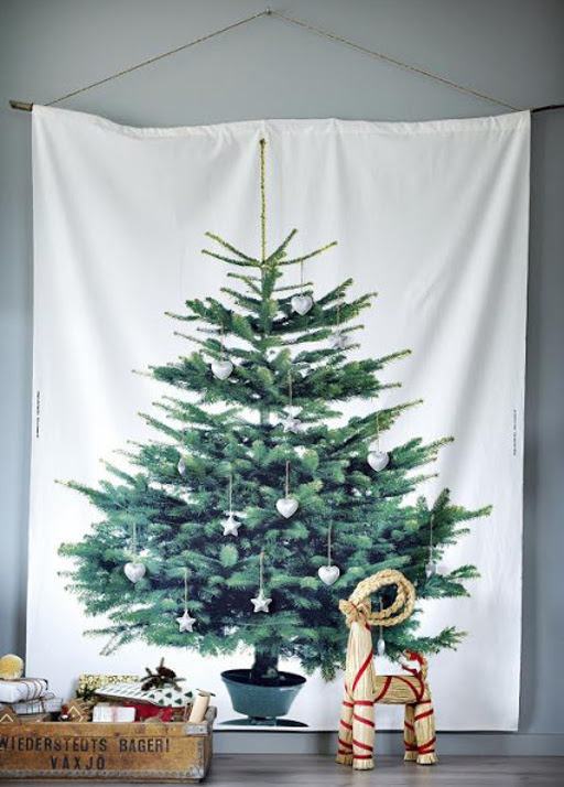 IKEA: kerstboom op doek.