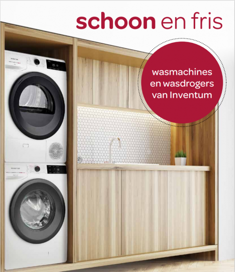 Foto : Nieuwe collectie energiezuinige wasmachines en wasdrogers van Inventum