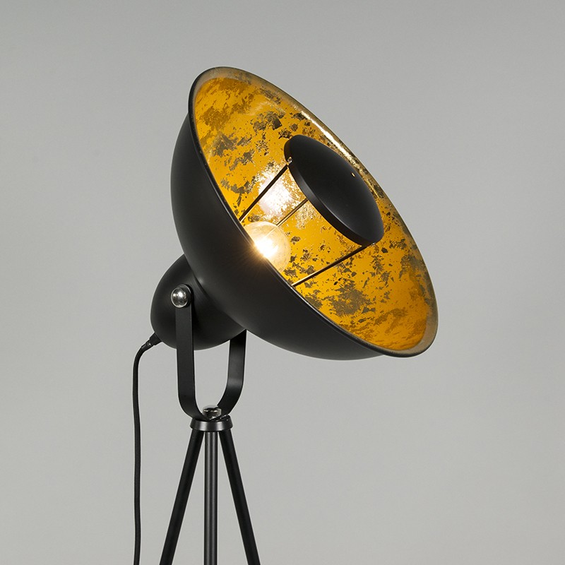 Foto: Vloerlamp Magna Eco zwart met goud (1)
