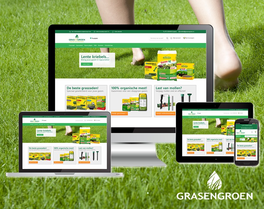 Foto: Gras en Groen start met webwinkel voor tuinbezitters
