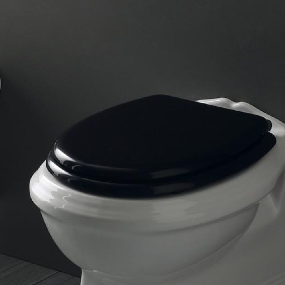 Foto: toiletbril bexley kunststof zwart