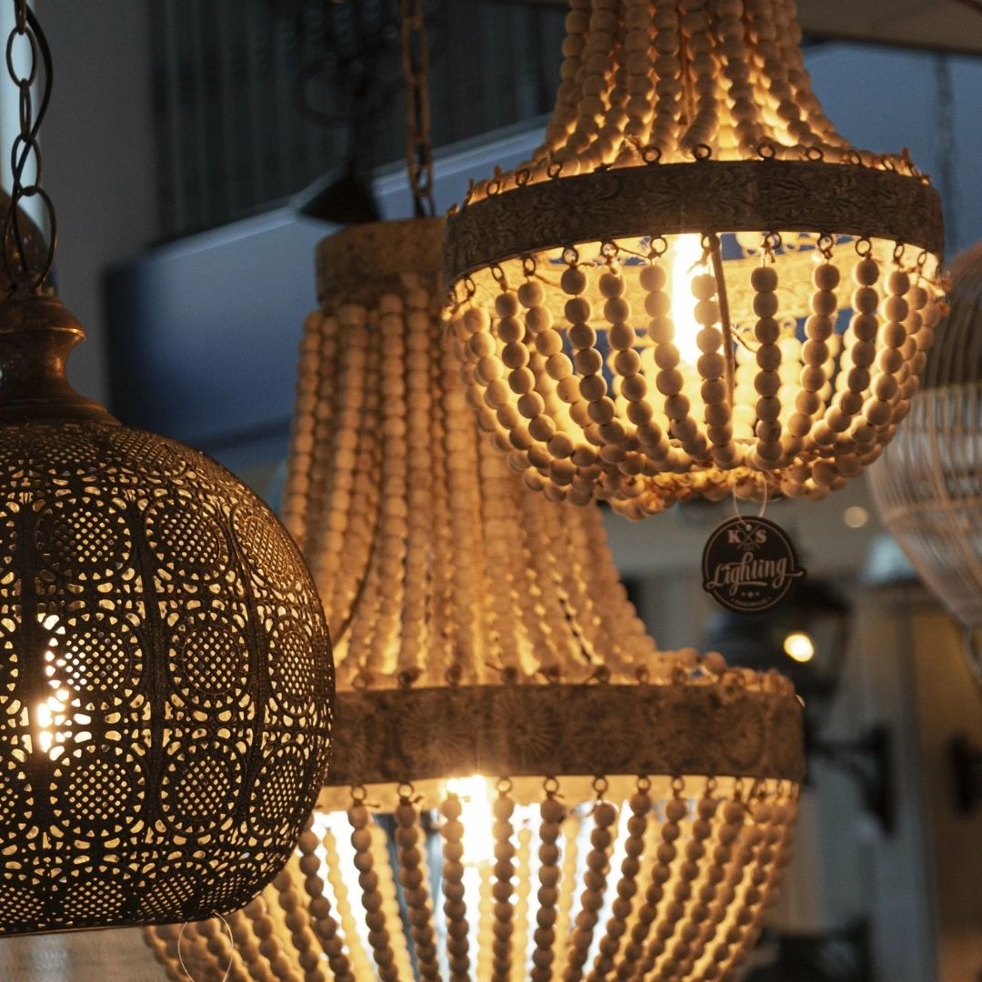 Foto : Retro & vintage kralen hanglampen