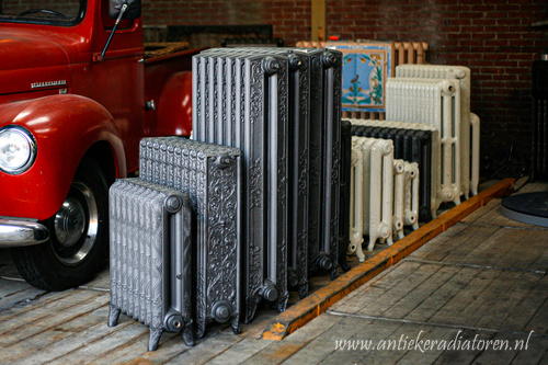 Foto: Gietijzeren radiatoren antieke verwarmingen