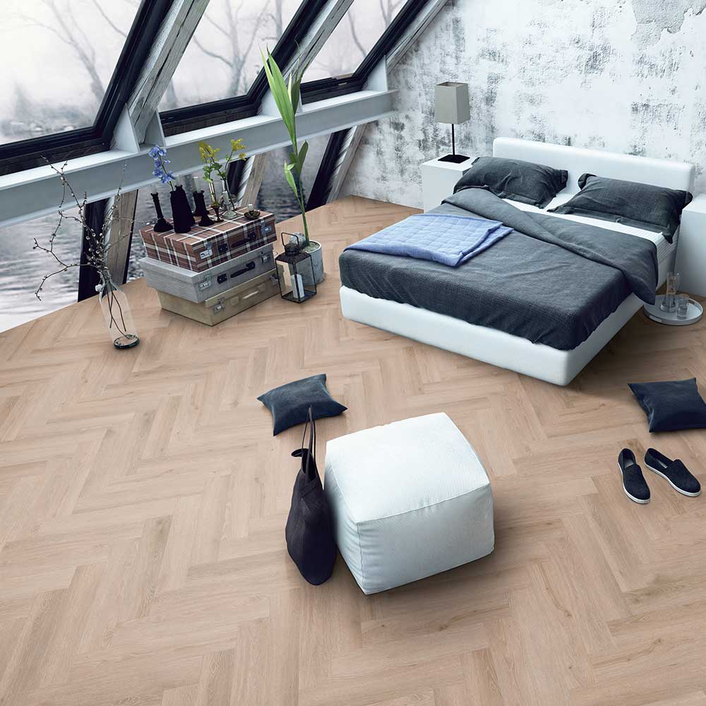 Foto: PVC collectie Rustico Visgraat 40 Belakos Flooring