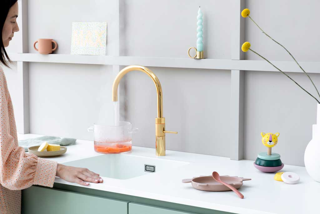 Foto: Fusion Round Gold tap collection 2021 quooker