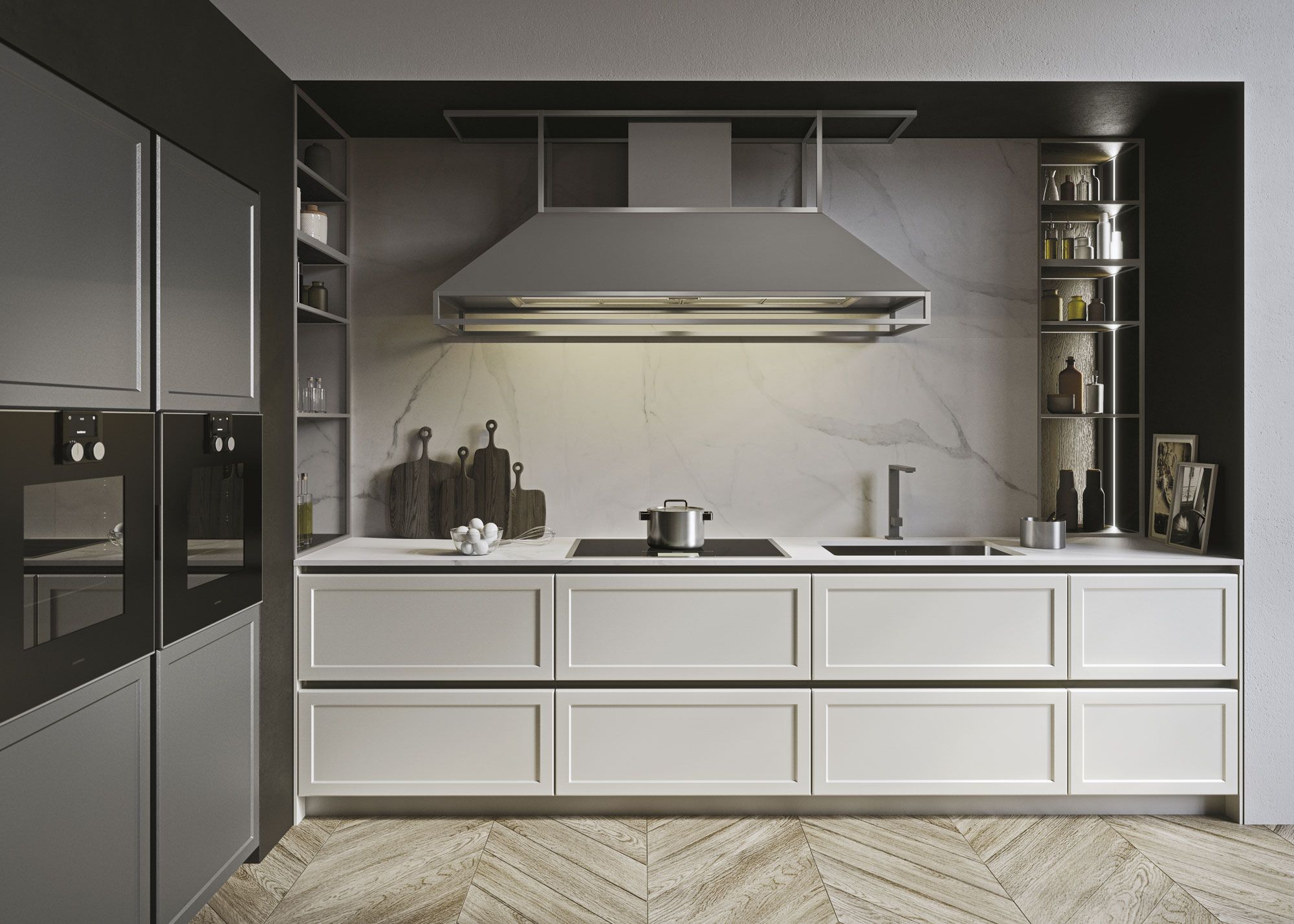 Foto: Italiaanse design keuken cucine moderne frame snaidero Tieleman Keukens 6