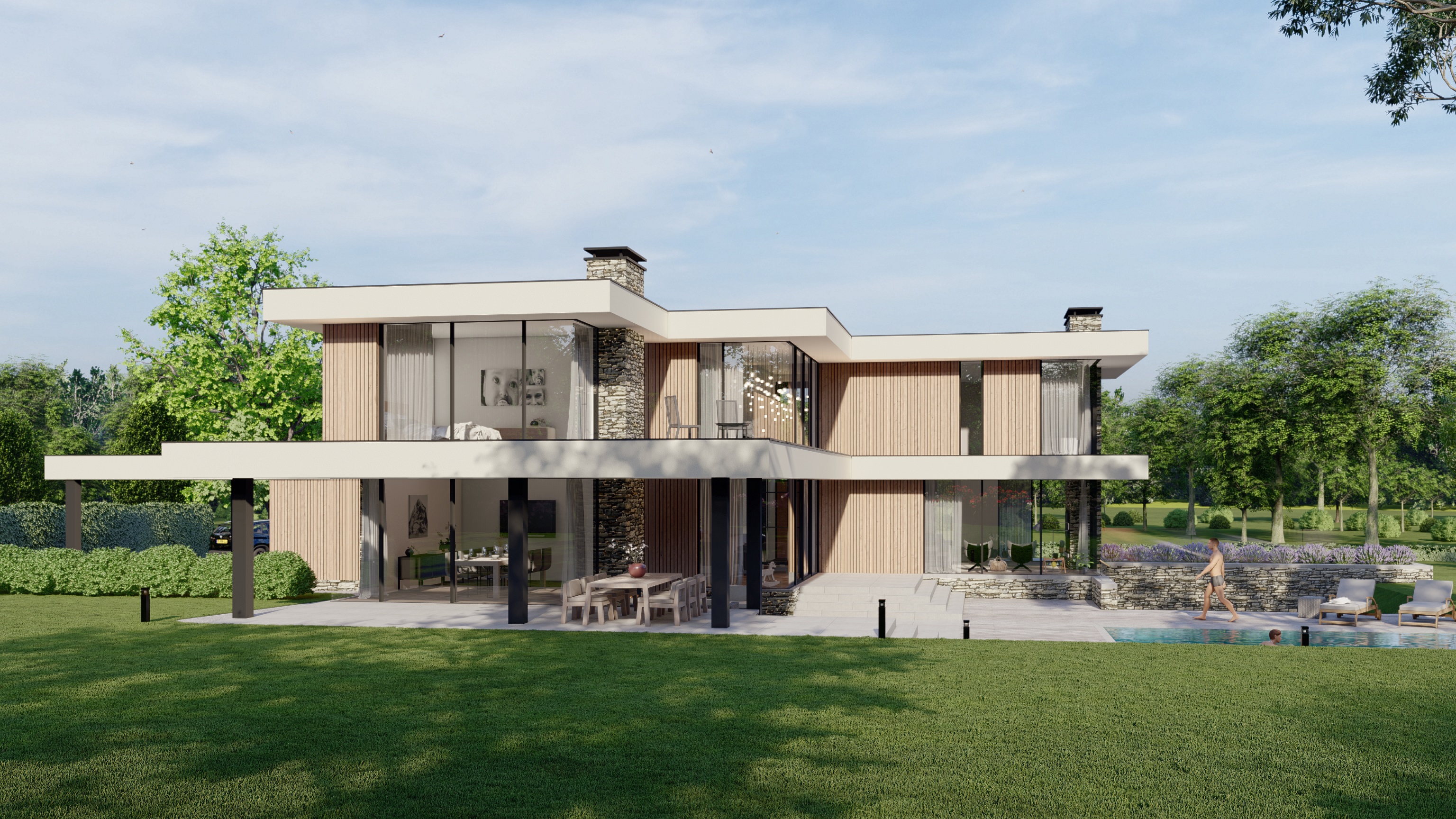 Foto: Villa bouwen   Strakke moderne villa nabij Arnhem   Lichtenberg Exclusieve Villabouw  3 