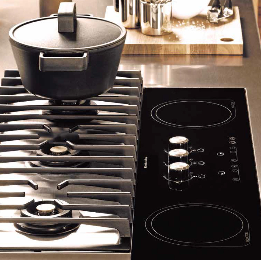 Foto: step kookplaat kitchenaid gas inductie