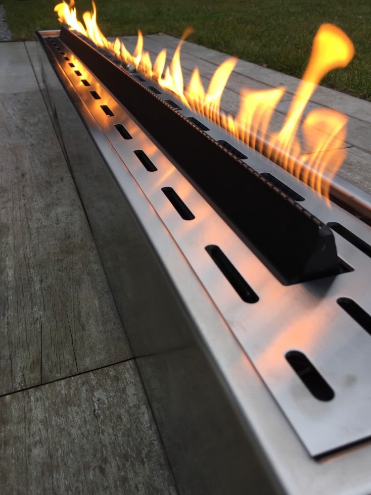 Foto: Zeno Propane custom made Stainless steel woodstorage houtopslag buitenhaard tuinhaard terrashaard fireplace cheminee gartenkamin 14