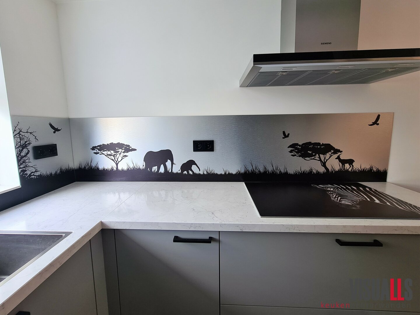Foto: Wonennl Visuallsnl keukenachterwand dieren safari
