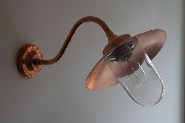 Foto: boerenderijlamp buitenlamp koper Breda