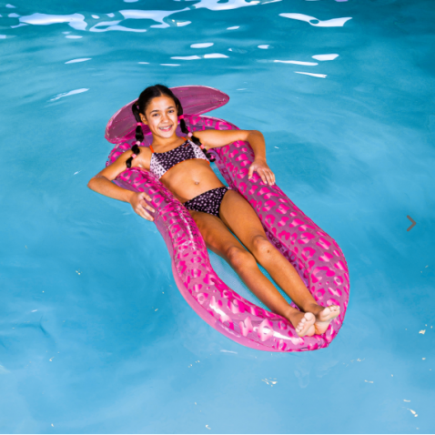 Foto : Ovale Waterhangmat Neon van Swim Essentials