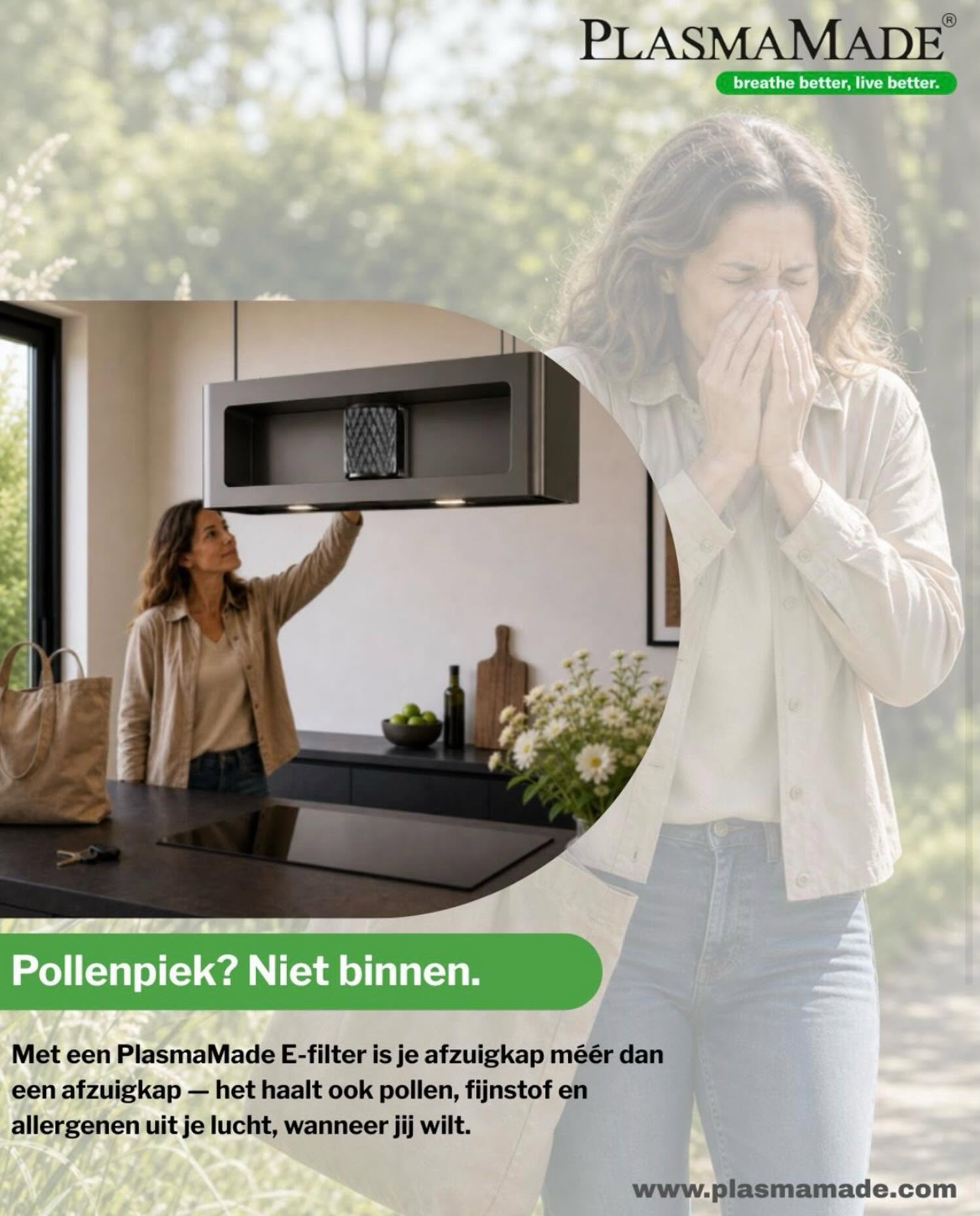 Foto: plasmamade wonen nl pollen allergie