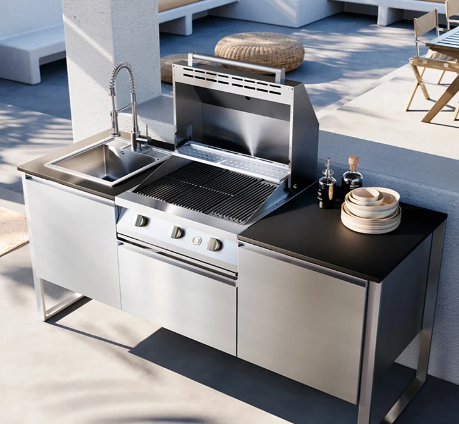 Foto: Gea buitenkeukens wonen nl steel