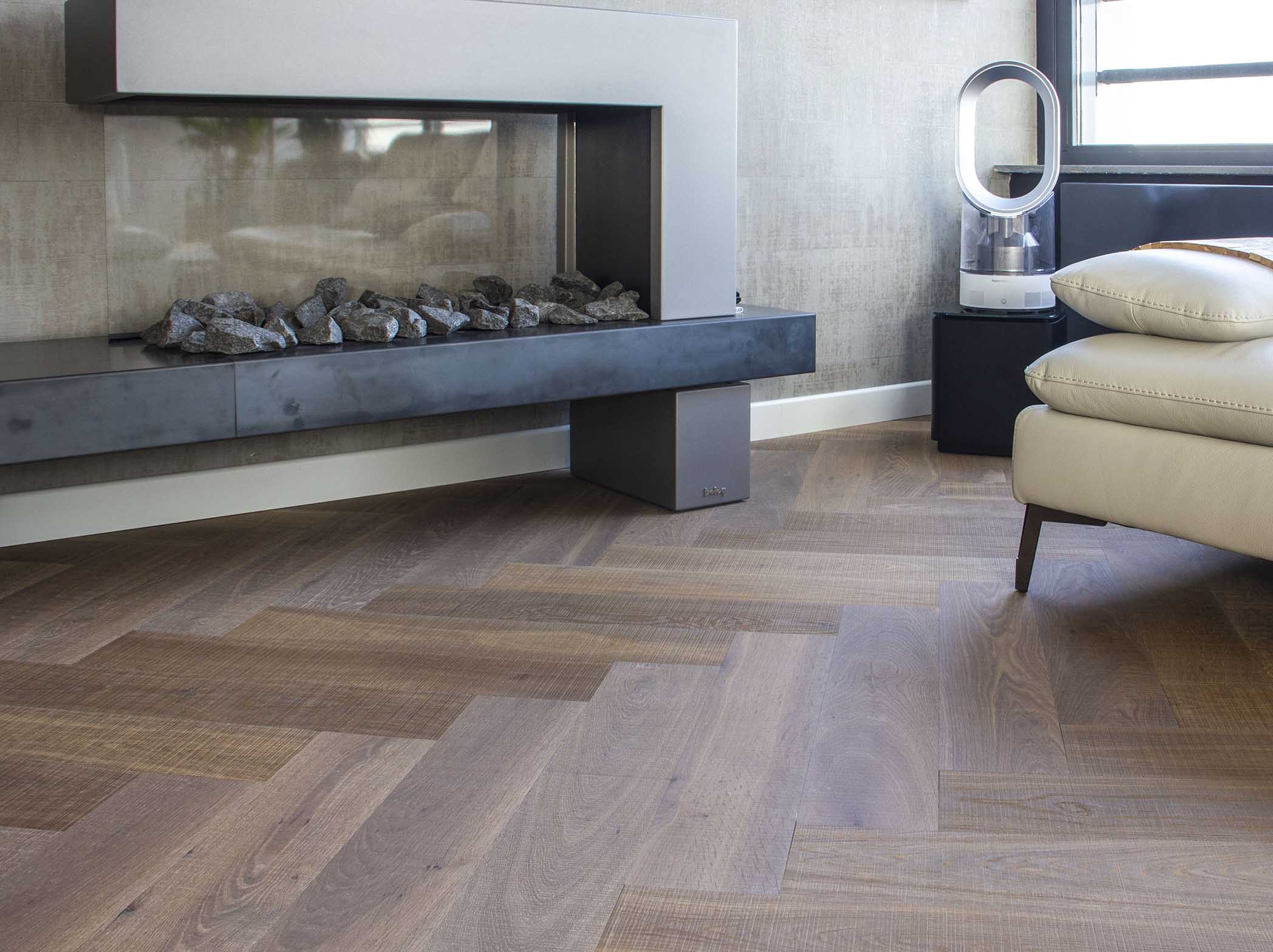 Foto: Houten vloer visgraat