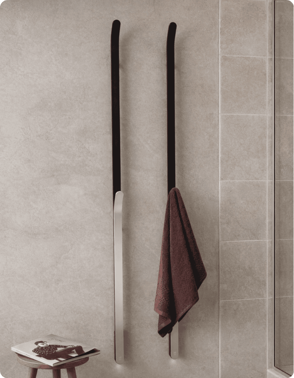 Foto : Elektrische handdoekwarmers JAY en ARC: luxe spa-gevoel in je eigen badkamer