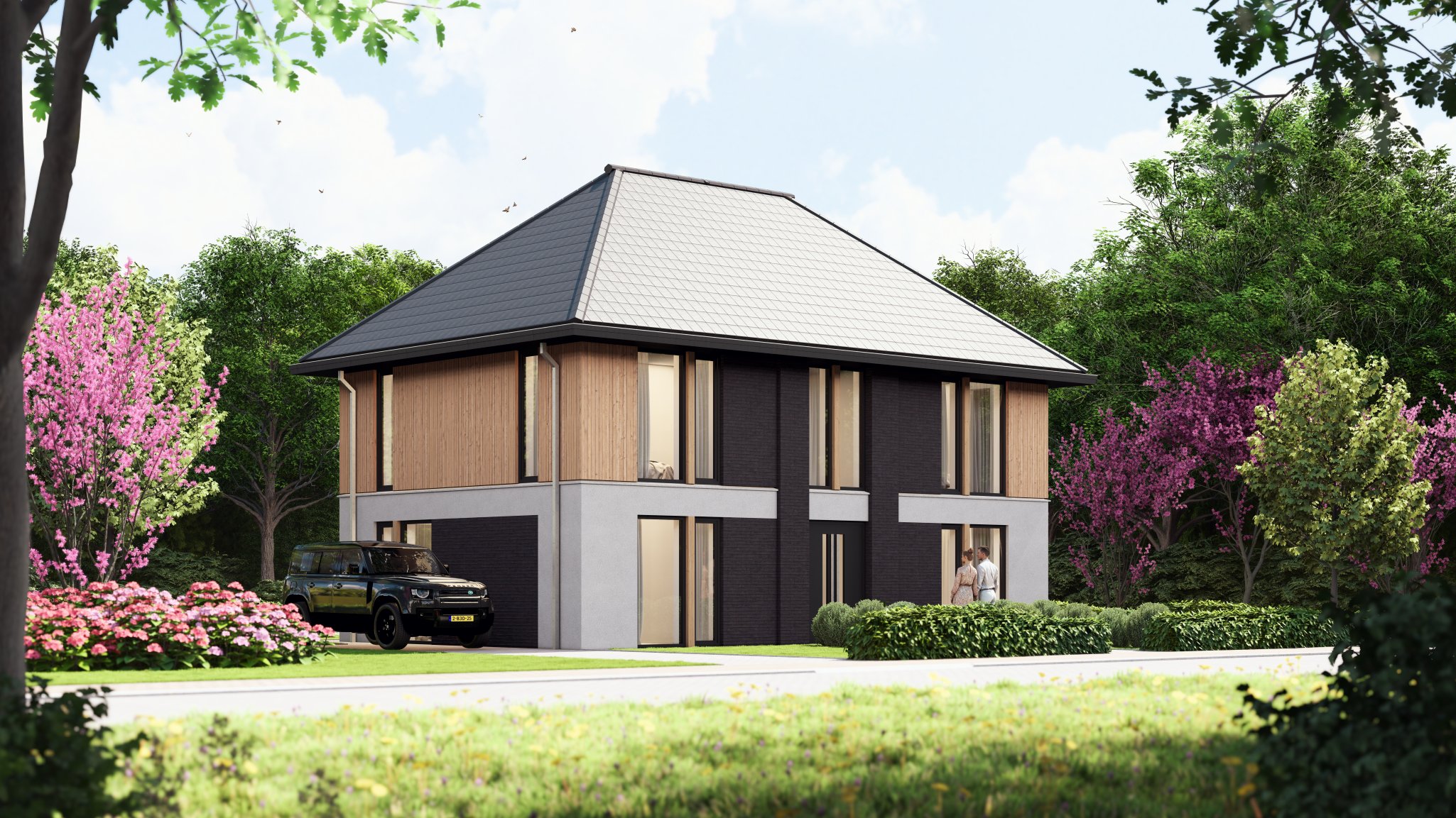 Foto: voorgevel Villatype Lindepijlstaart Architectuurwonen