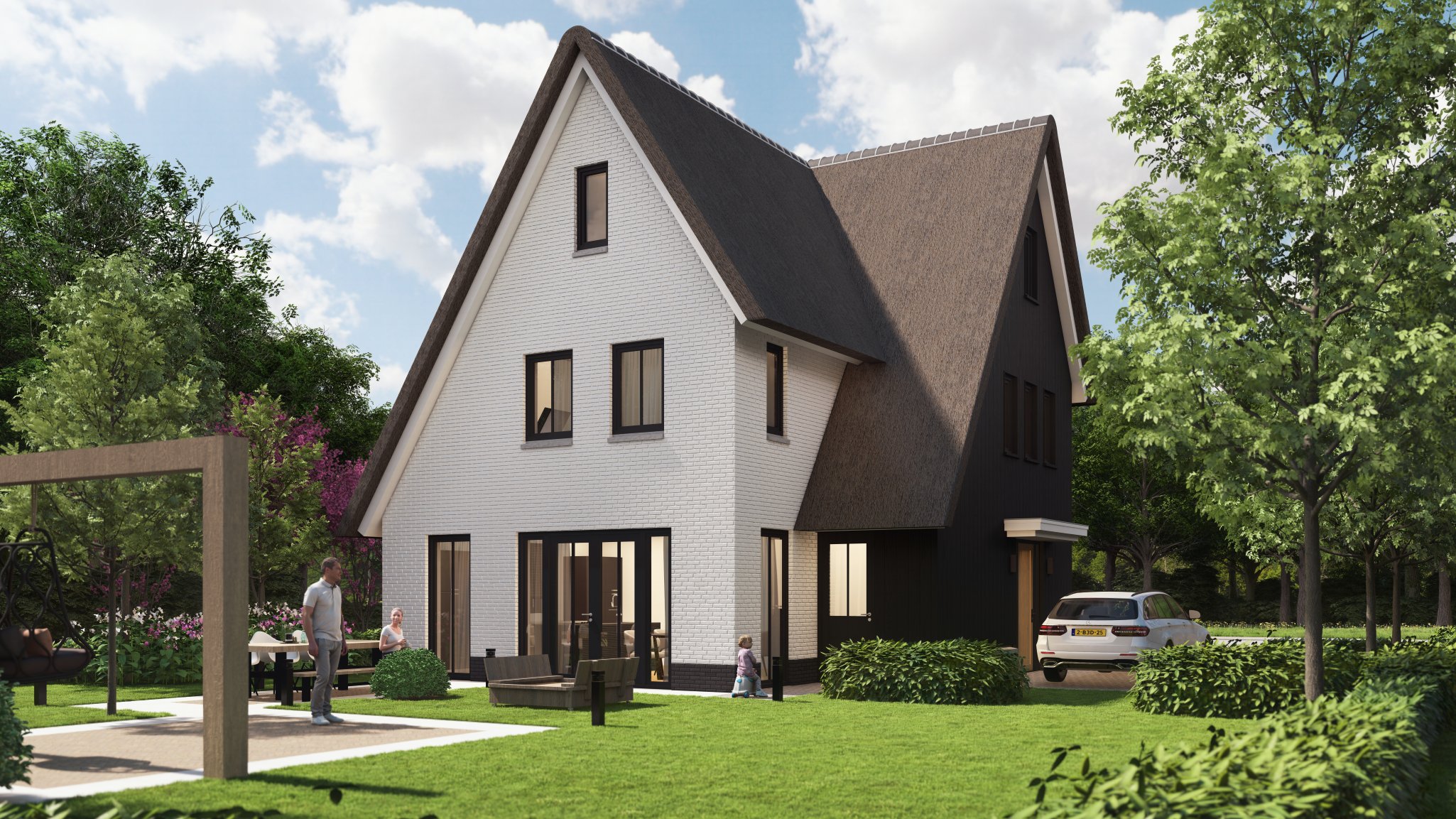 Foto: Villatype Atalanta Architectuurwonen achtergevel