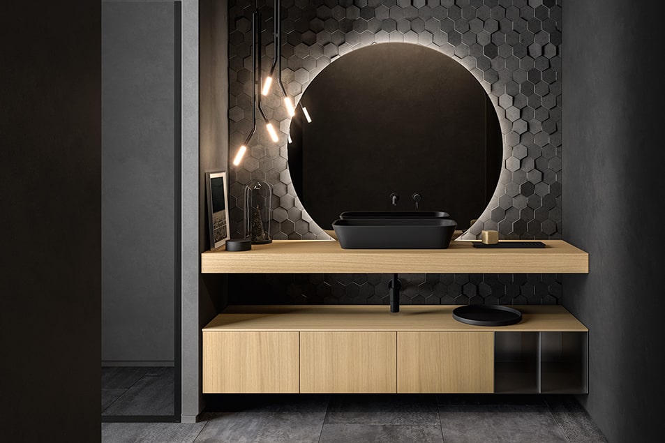 Foto: Cerasa arredo bagno sistema Cerasa arredo bagno nerolab cartabianca composizione01 01 composizione03 01