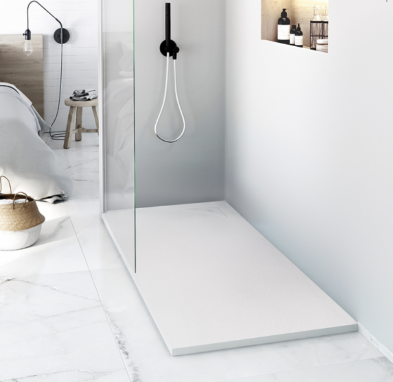 Foto: Wonennl nuovvo doucheplaat corner minimalistisch design voor douche 2