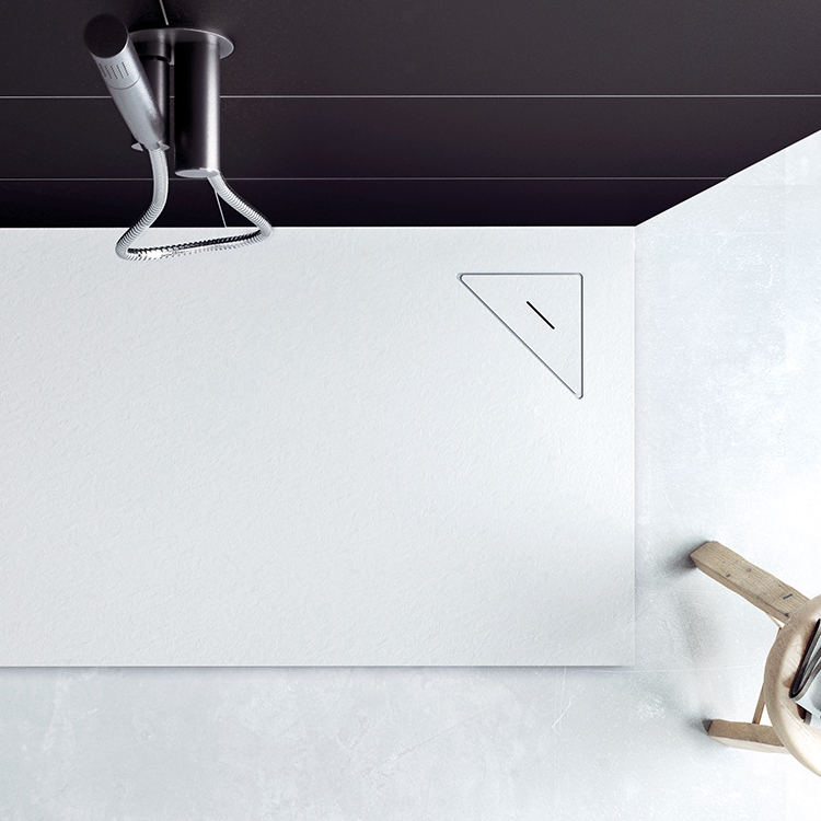 Foto: Wonennl nuovvo doucheplaat corner minimalistisch design voor douche 3