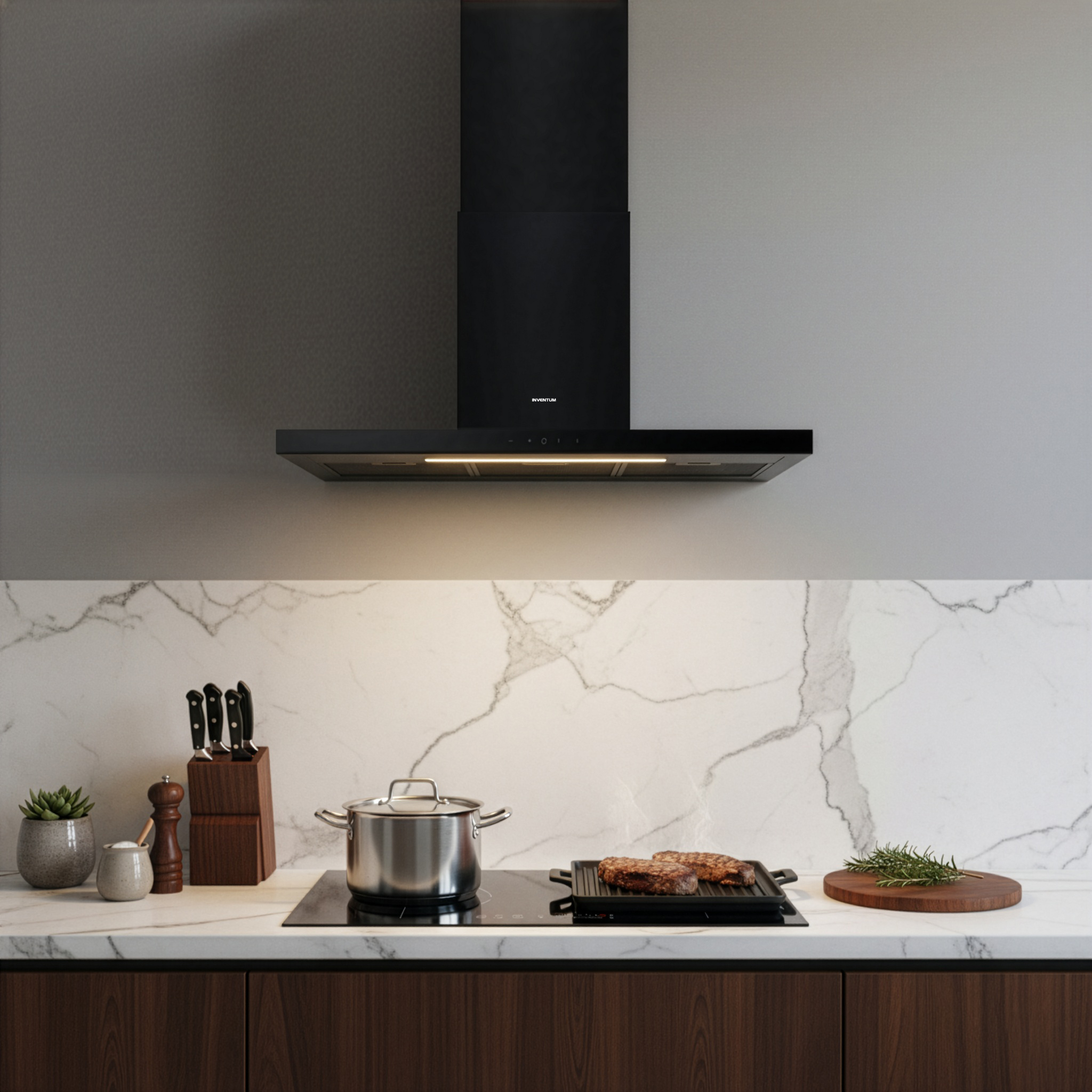 Foto: AKB9015ZWA IKI9035   Afzuigkap Kookplaat  1 