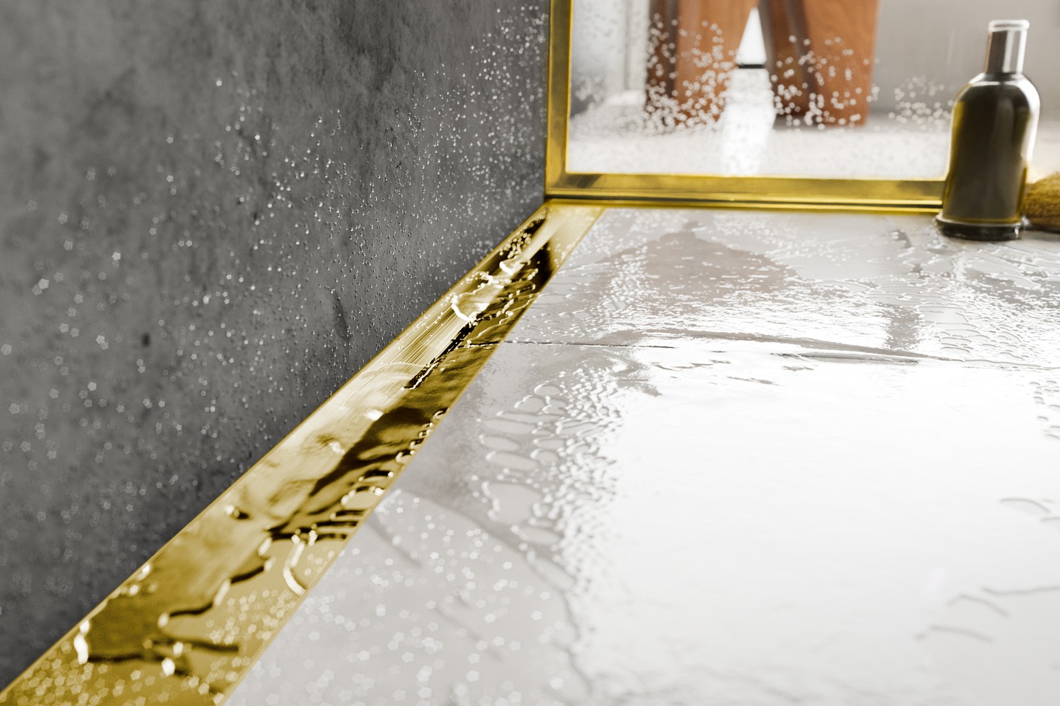 Foto: ACO ShowerDrain S gold edit  1 