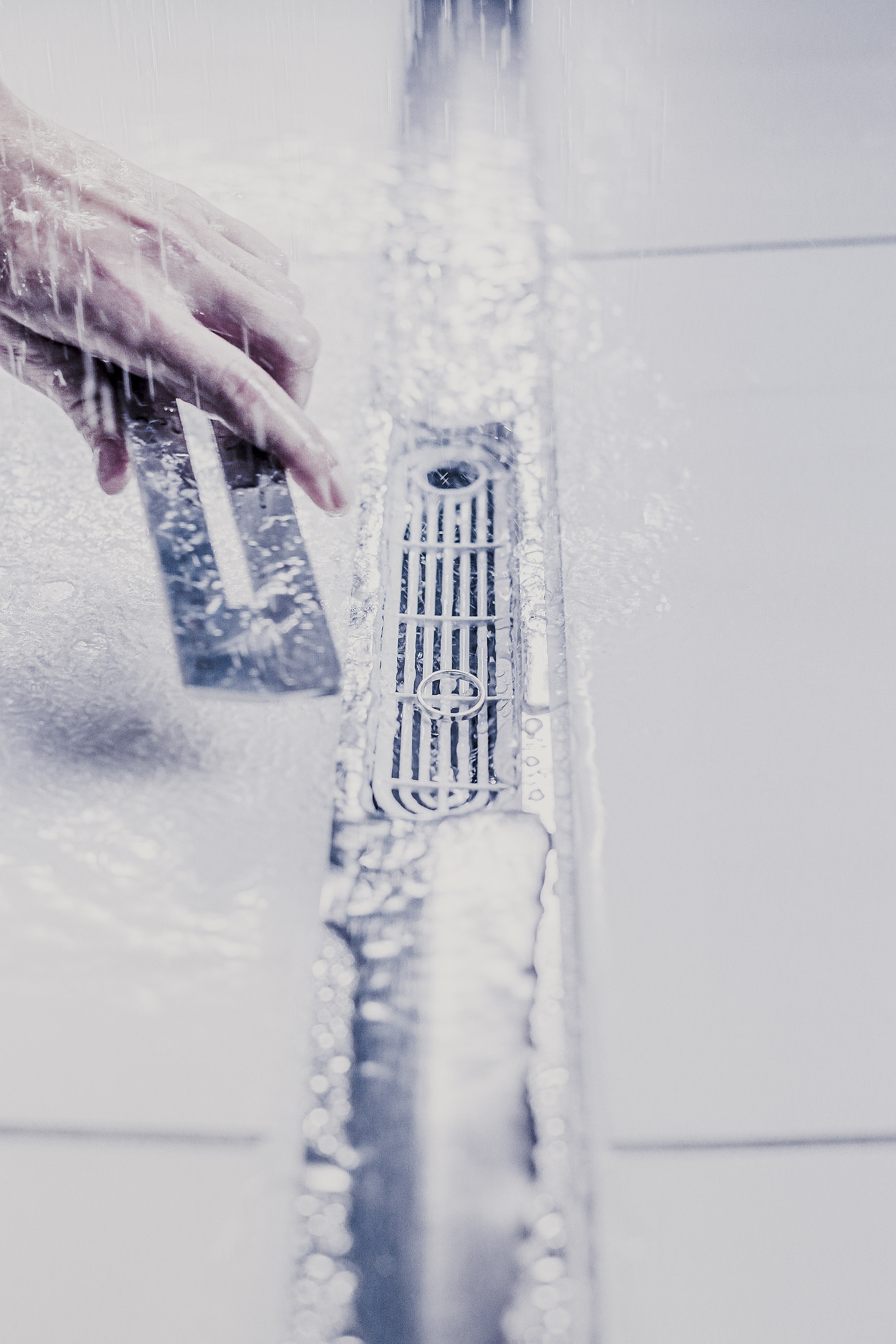 Foto: ACO ShowerDrain S  douchegoot met haarzeef