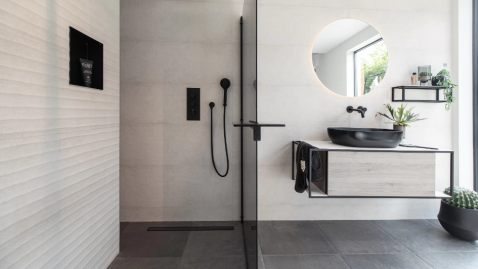 Foto : Elegantie en Functionaliteit: De ACO ShowerDrain C Colours Douchegoot