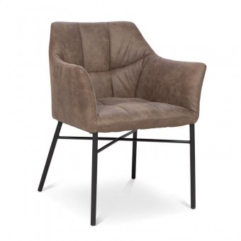 Foto: armstoel flow stof stone 809