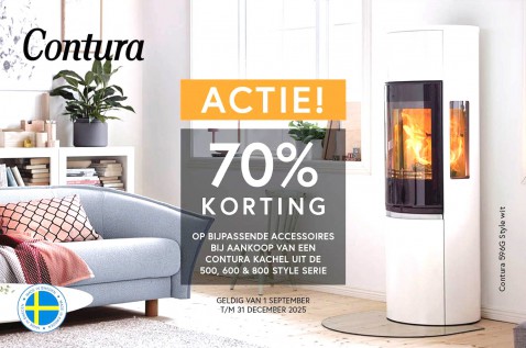 Foto : Contura Houtkachel Actie – 70% Korting op Accessoires
