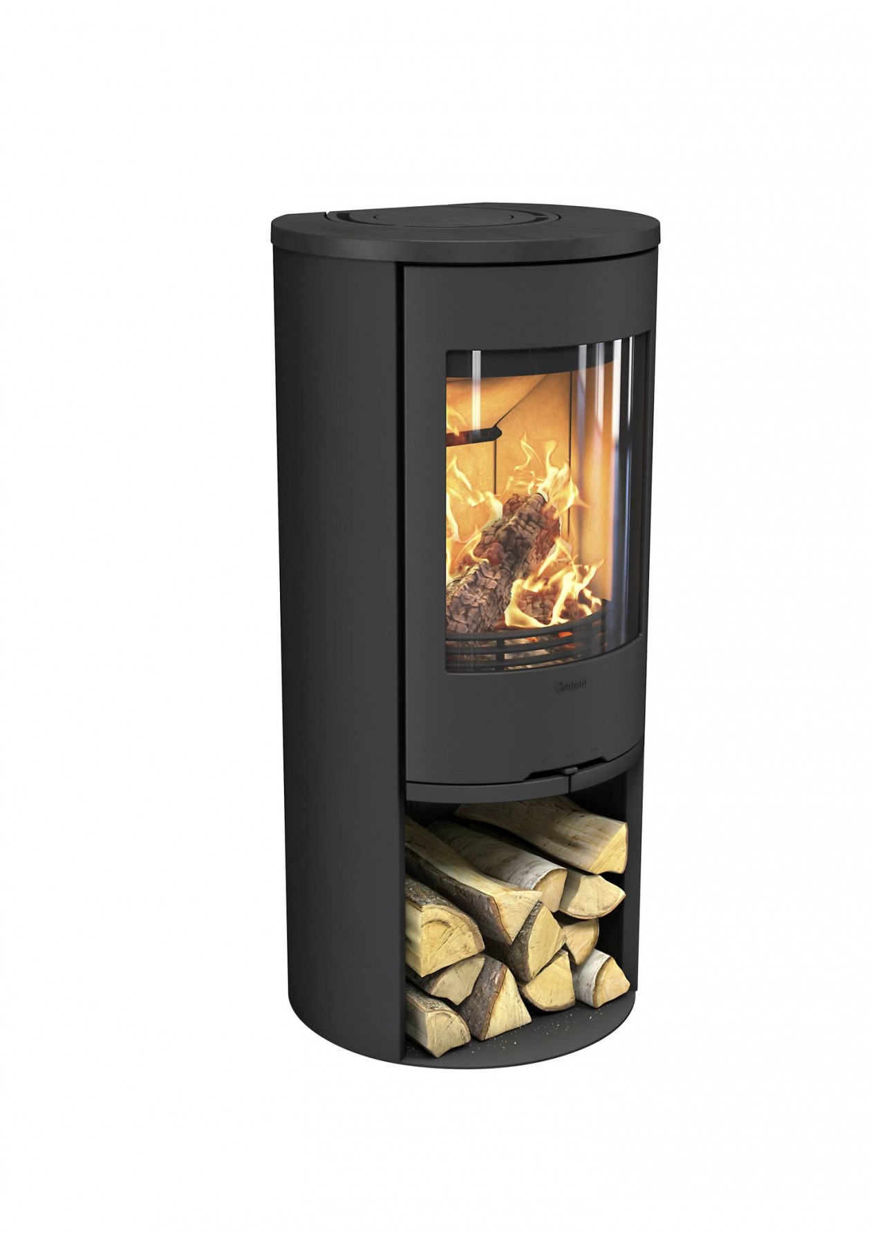 Foto: w3 contura 510 gietijzeren deur zwart