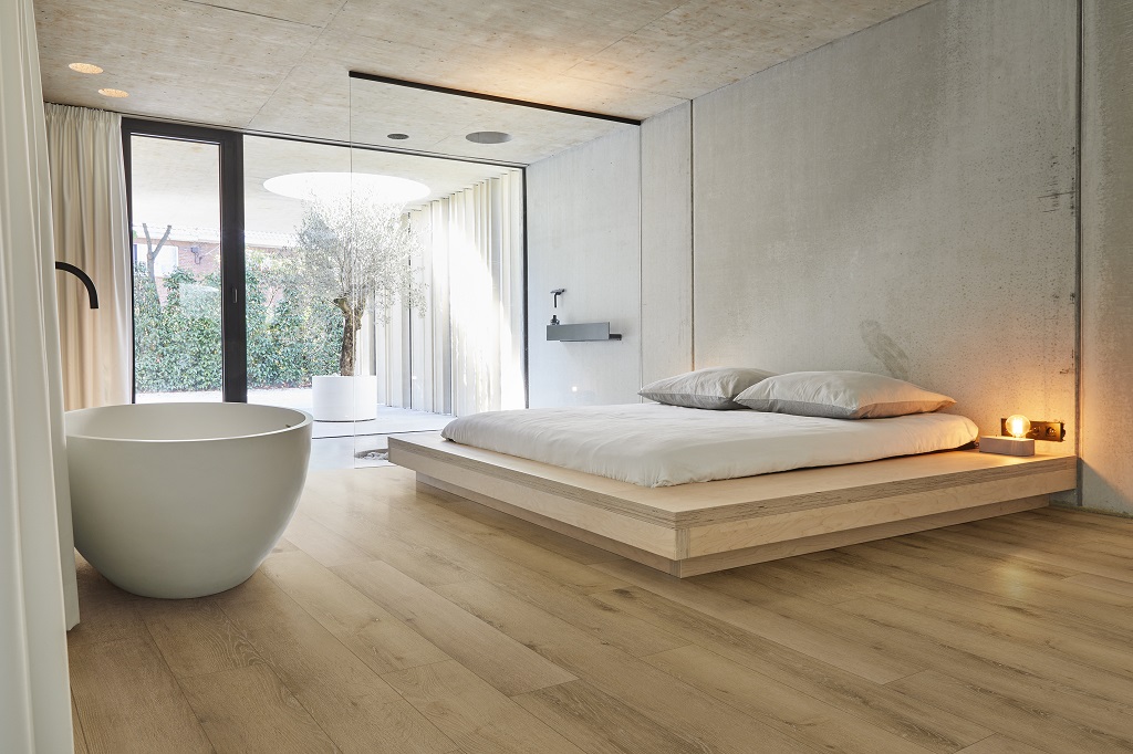 Foto : COREtec® vloer in een slaapkamer