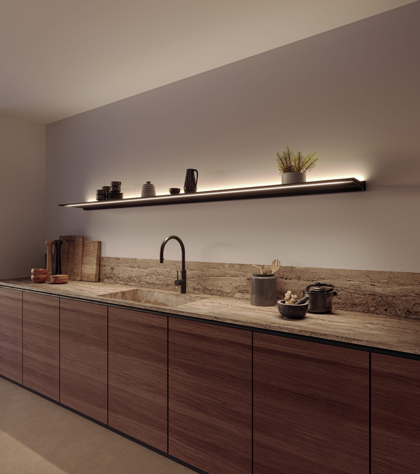 Foto: Novy Shelf Mineral Black 305cm