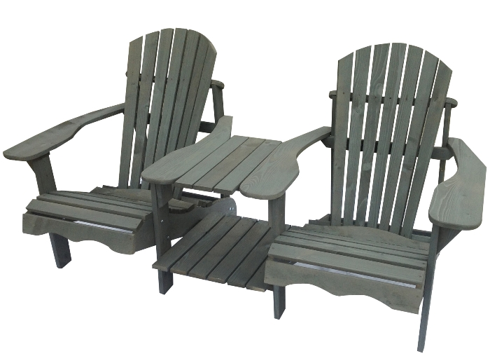 Foto: tete a tete Canadian chair geimpregneerd grijs