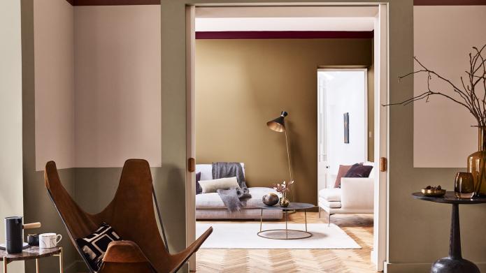 Foto: Wonennl Flexa kleur van het jaar 2019 woonkamer