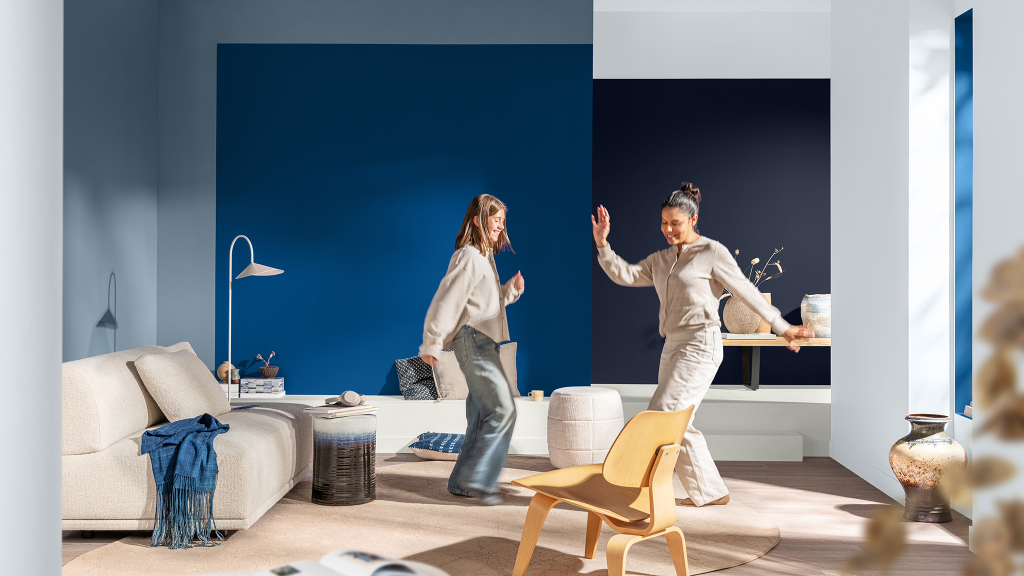 Foto: dulux colour futures colours of the year 2026 rhythm of blues livingroom inspiration global 4m