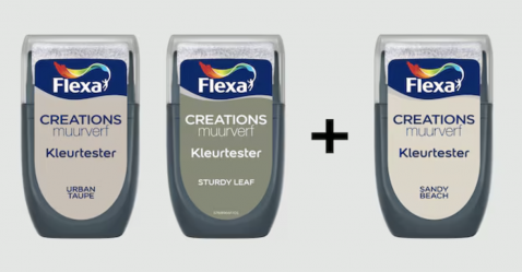Foto : Flexa Kleurtester Muurverf – 2 kopen, 1 gratis!