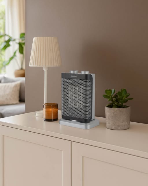 Foto : Compacte en krachtige keramische kachel van Tomado