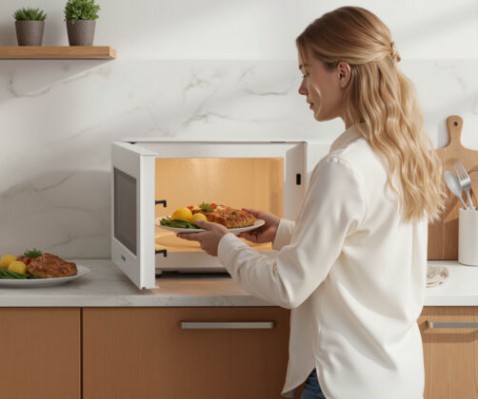 Foto : Tomado TMS2003W Solo Magnetron: Gezond Eten in Een Handomdraai