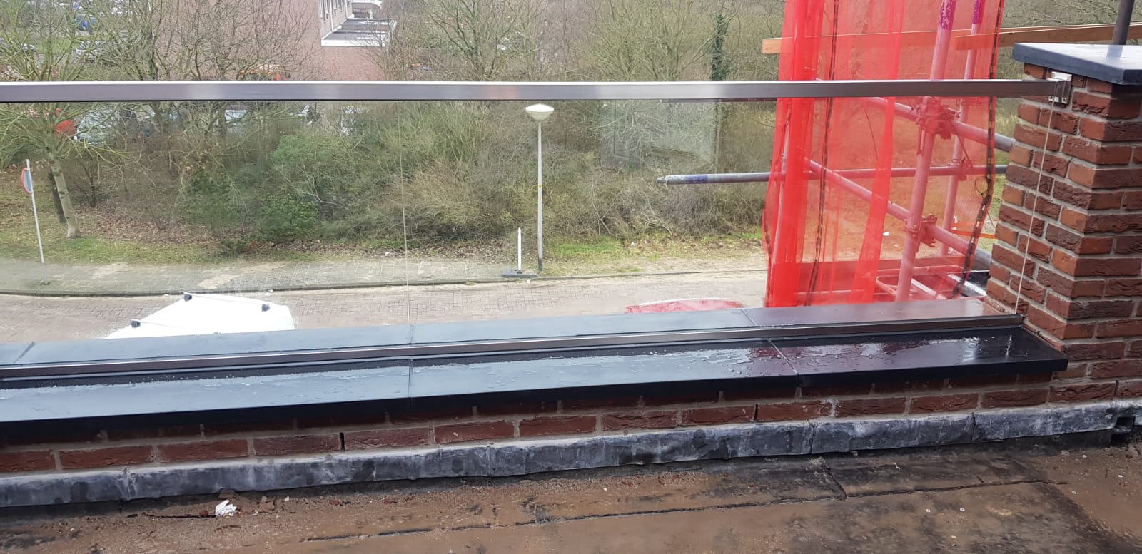 balustrade buiten met handrail