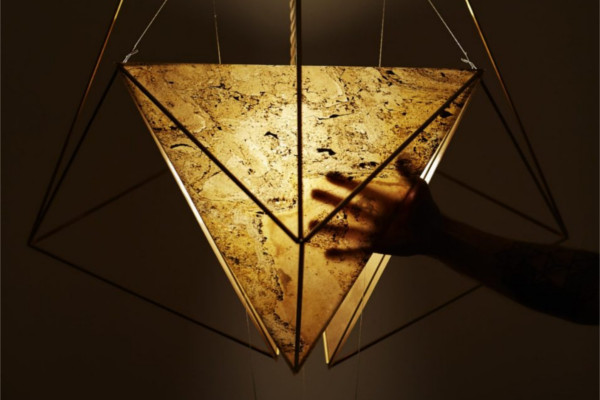 Foto: natuursteen lamp