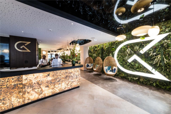 Foto: natuursteen receptie