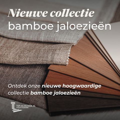 Foto : Nieuwe collectie bamboe jaloezieën