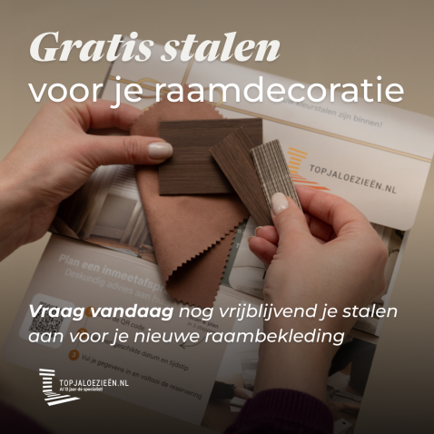 Foto : Raamdecoratie: Gratis kleurstalen aanvragen