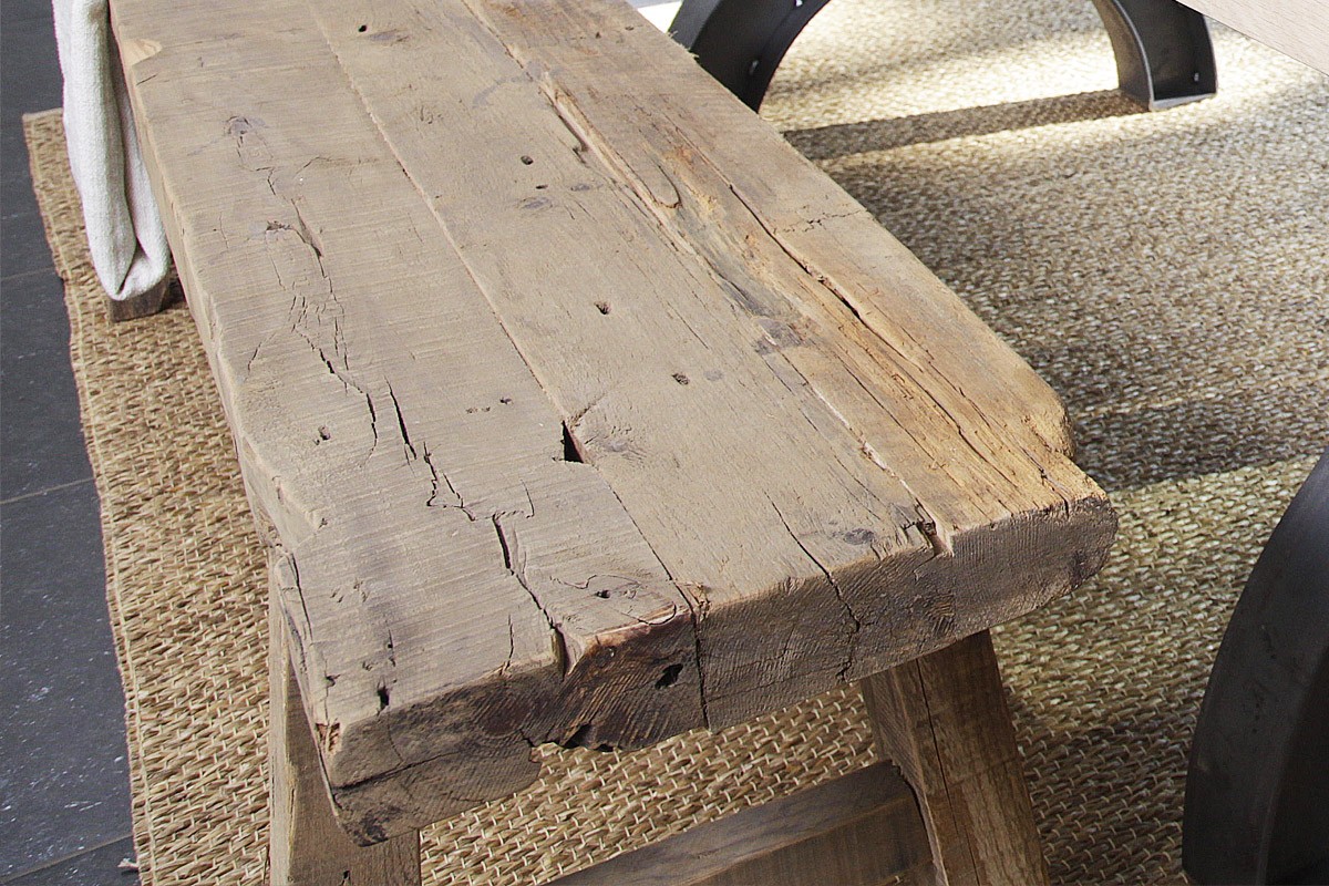 Foto: bankje blok van hout01