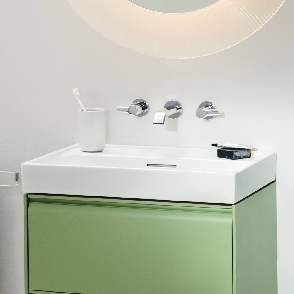 Foto : Stijlvolle en Functionele Wandbevestigde Wastafels van Laufen